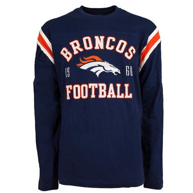 Denver Broncos Baby Toddler Boys Long Sleeve Tee Shirt –