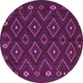 thumbnail image 1 of Ahgly Company Indoor Round Southwestern Purple Country Area Rugs, 5' Round, 1 of 4