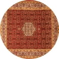 thumbnail image 1 of Ahgly Company Indoor Round Persian Orange Traditional Area Rugs, 3' Round, 1 of 1