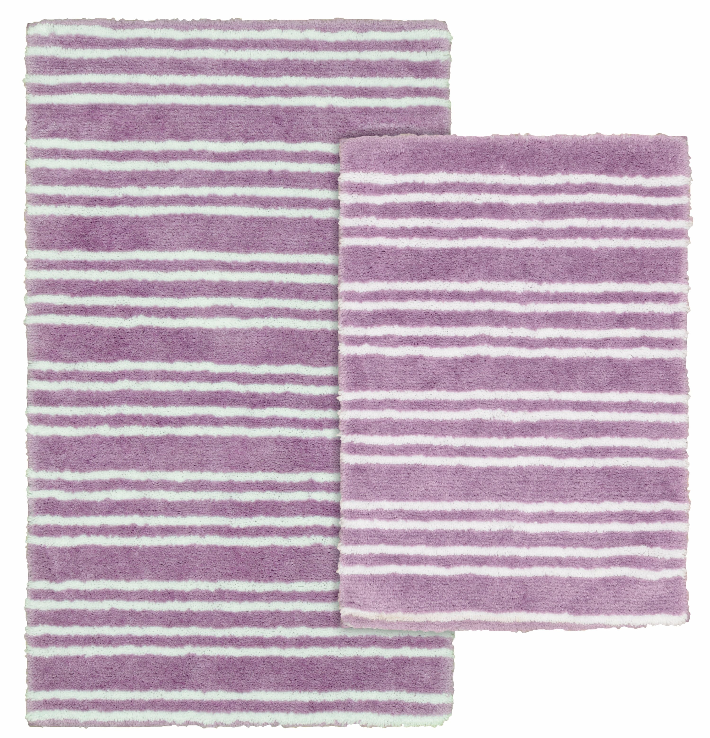 Garland Baha Mar Purple 2pc. Bathroom Rug Set