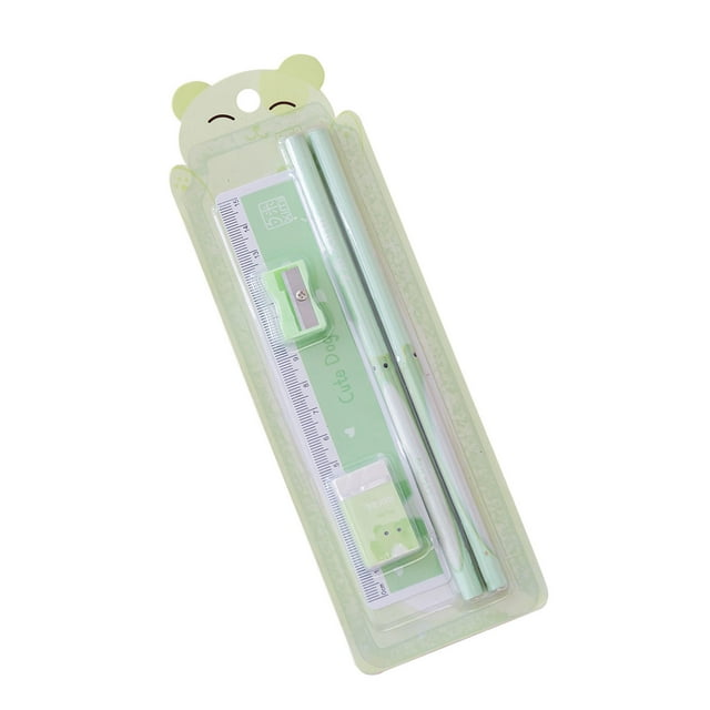 Ynlkorvg Cute Stationery Set Pencil Eraser Ruler Sharpener School Supplies Set For Children, Gifts For Birthdays, Anniversaries, And Christmas
