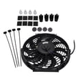 thumbnail image 4 of Ventilador de refrigeración de radiador eléctrico, dispositivo de refrigeración de motor negro de 12 pulgadas, 10 cuchillas, 12V, Universal, 4 of 9