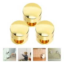 NICEXMAS 3Pcs Golden Cable Holder for Desk Adhesive Cord Organizer for Secure Cable Management