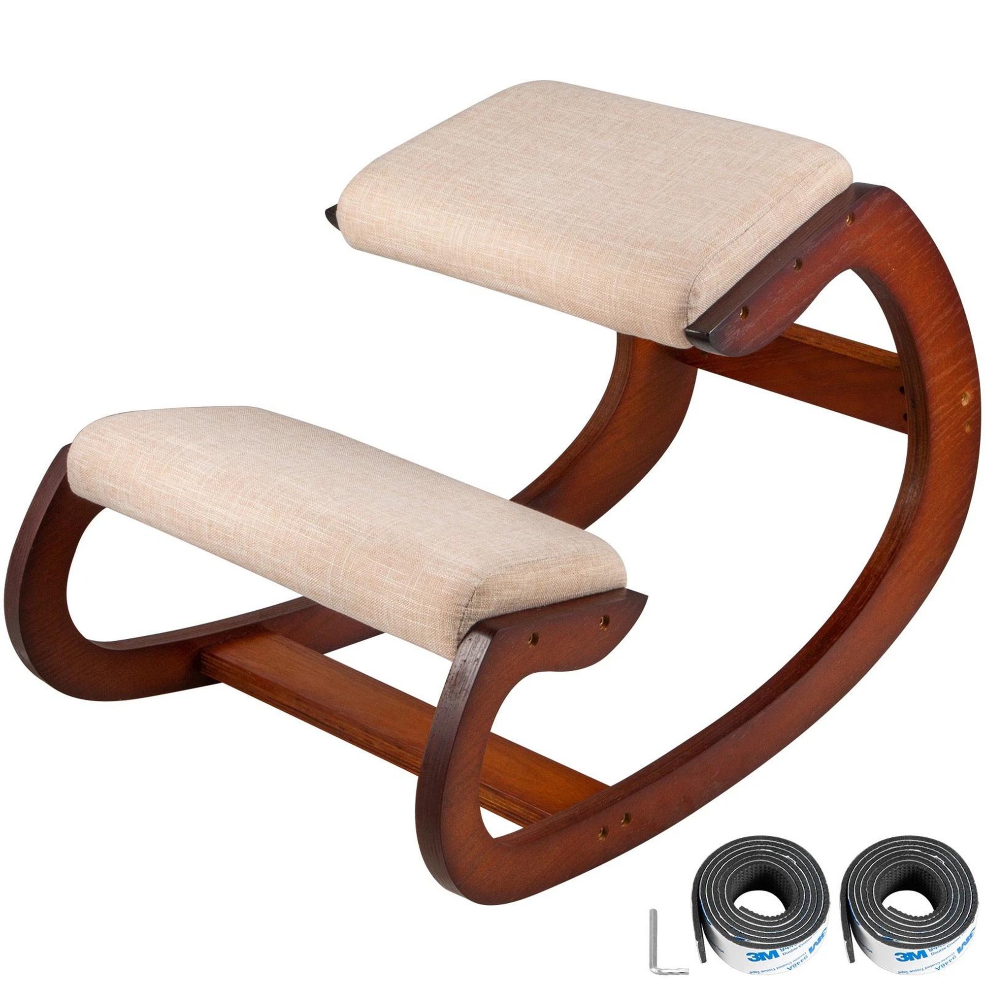 wooden rocking kneeling chair for product