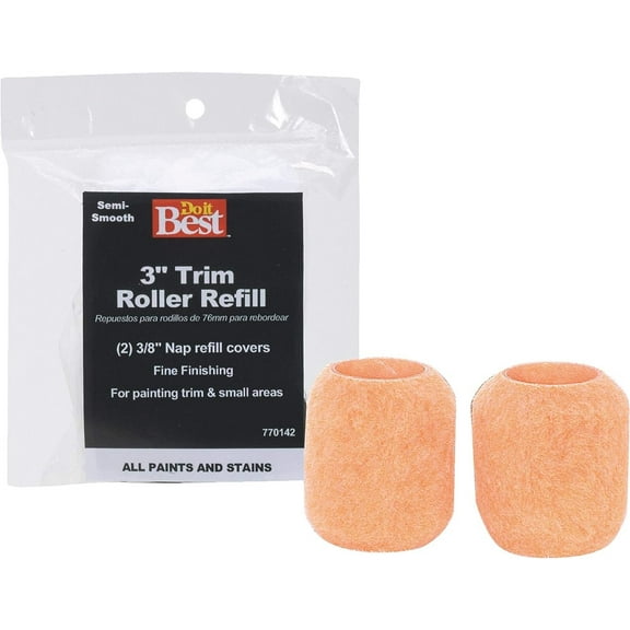 SHUR-LINE 1769725 Roller, 2PK 3" Mini Trim Covers