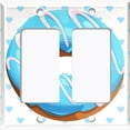 thumbnail image 6 of Metal Light Switch Plate Cover Blue Glazed Doughnut Heart Wallpaper CAK040, 6 of 13