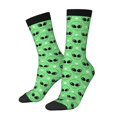 thumbnail image 1 of Balery alien cartoons Calcetas Largas con Estampado para Hombre y Mujer – Suaves y Transpirables, Talla Única (US 5-11), 1 of 6
