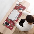 thumbnail image 3 of Long Mouse Pads for Desk,Red Christmas Tree and Snowflake Pattern Desk Mats on Top Of Desks, Desk Mouse Pad Extra Large with 3mm Non-Slip Base and Stitched Edge for Gaming,Office,Work,Home 31.5x11.8in, 3 of 5