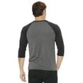 thumbnail image 2 of Bella+Canvas Unisex 3/4-Sleeve Baseball Tee, 2 of 5