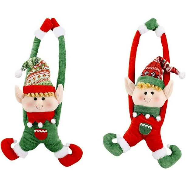 Lot de 2 jouets en peluche elfe de Noël – 12 lutins garçons et filles (lot  de 2) personnages en peluche de vacances : : Jeux et Jouets