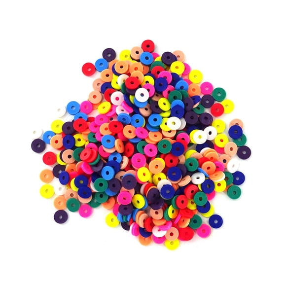 12 Packs: 500 ct. (6,000 total) Multicolored Clay Beads by Creatology