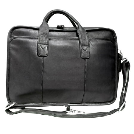 Canyon Outback Leather Glacier Canyon 16-inch Slim-Line Briefcase - (Best Slim Leather Briefcase)