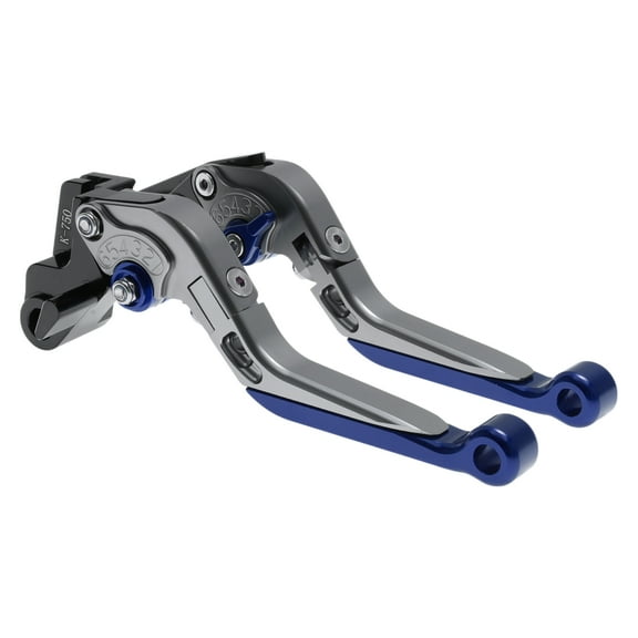 Short Long Brake Clutch Levers for Kawasaki VERSYS 650 2015-2023 Adjustable Motorcycle Handlebar Brake Lever Aluminum Alloy Titanium Handle Blue End