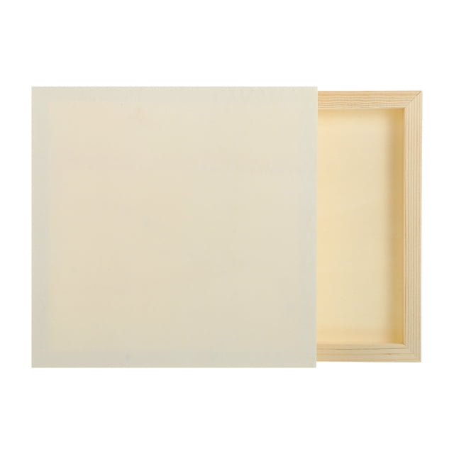 Uxcell 2 Piezas de Tableros de Lienzo de Madera, Lienzos de Arte de Madera de 8x8 Pulgadas, Panel de Madera Sin Terminar para Pintura, Manualidades, Proyectos de DIY, Arte de Vertido