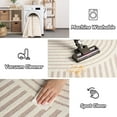 thumbnail image 5 of VUNATE 2'x6' Runner Rug Boho Washable Kitchen Rug Modern Jacquard Textured Rugs Soft Geometric Rug for Bedroom Mid Century Non-Slip Table Runner Perfect for Dining Room Laundry Beige, 5 of 7
