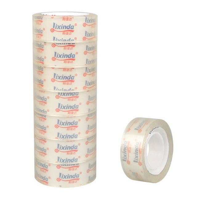 Graflsoa Ruban Transparent pour Déchirures à la Main 1,8 cm pour Bureau et École, Longueur 20 A, 8 Rouleaux, Matériau BOPP Durable, Facile à Transporter et à Ranger