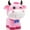 Pink, variant on H&W Lovely Bowknot Pink OX Coin Money Bank, Shatterproof Calf Piggy Bank, Creative Money Bank, Can Store 1000 Coins (WK25-D5)