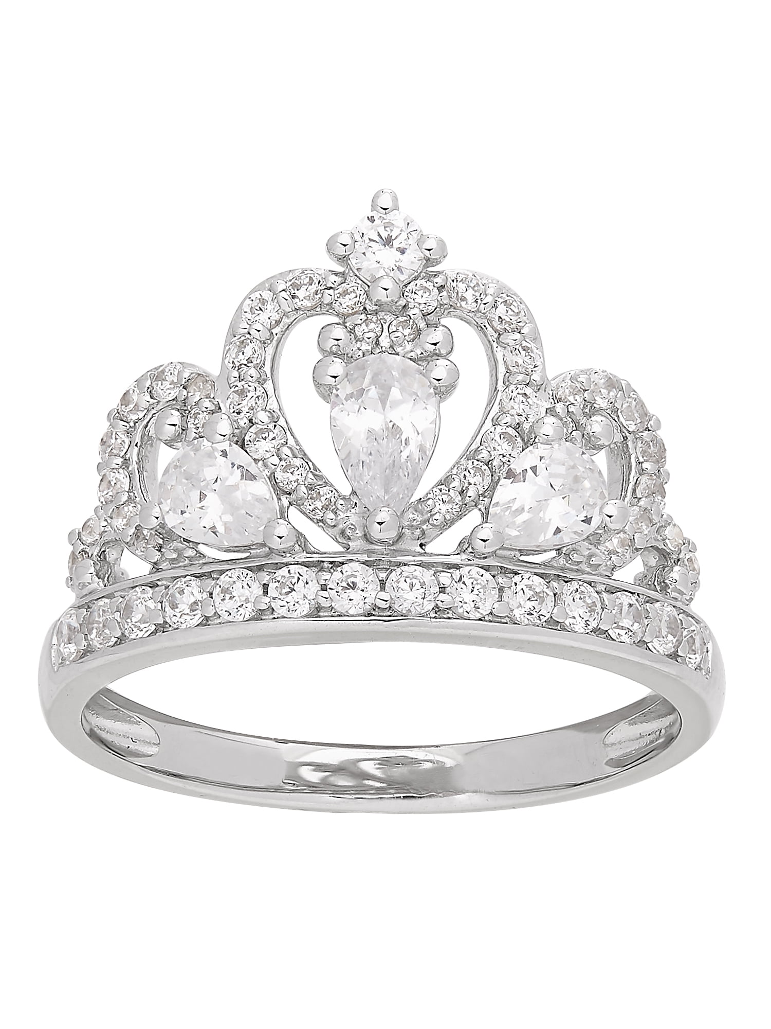Rings/925 Silver/ Crown & Clear CZ Rings For Women Fashion Jewelry