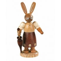 Easter bunny, female, height 11 cm / 4 inch, original Erzgebirge by Müller Seiffen