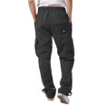 thumbnail image 2 of Ma Croix Mens Cargo Sweatpants Heavyweight Fleece Long Pants Multi Pockets, 2 of 5