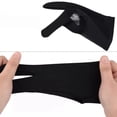 thumbnail image 2 of FRCOLOR Black TwoFinger Artist glove with Acrylic Material for AntiDirty Graphics Drawing and Comfortable Experience 1 Pc, 2 of 8