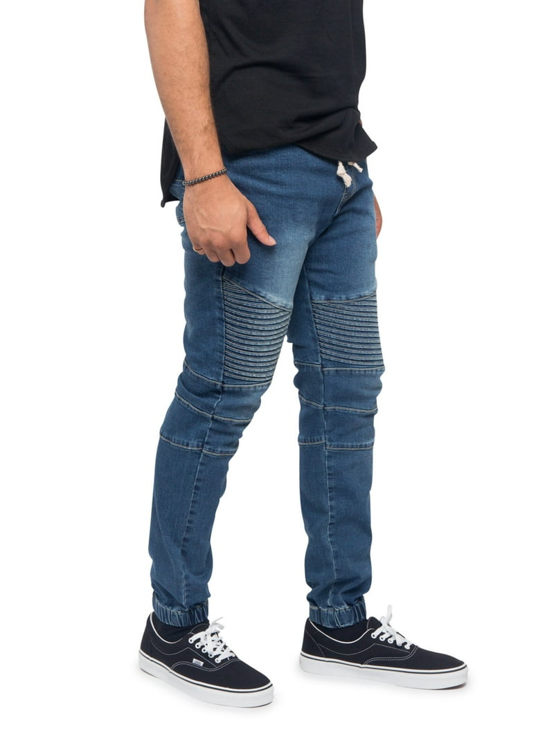 パンツ andrew driftwood pants Victorious Men's Slim Fit Biker Denim Jogger Jeans JG873