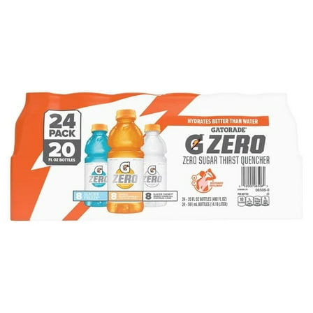 Gatorade Zero Variety Pack, 20 Fluid Ounce (Pack of 24)