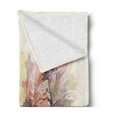 thumbnail image 2 of Fall Soft Flannel Fleece Throw Blanket, Watercolor Style Autumn Landscape with a Road Among the Trees Rural Environment Eco, Cozy Plush for Indoor and Outdoor Use, 70" x 90", Multicolor, by Ambesonne, 2 of 5