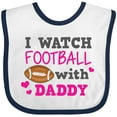 thumbnail image 3 of Inktastic I Watch Football with My Daddy Boys or Girls Baby Bib, 3 of 4