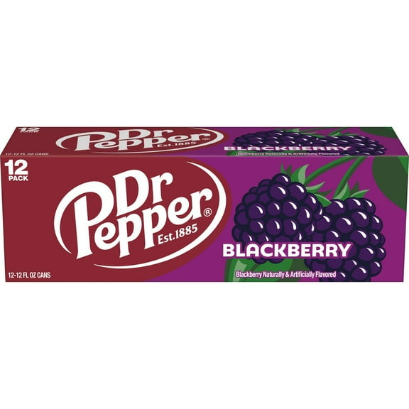 Dr Pepper Blackberry 12 pk Cans - 12 oz