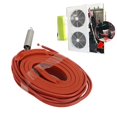 thumbnail image 4 of 220V 45W Silicone Rubber Self-Regulating Heat Cable for Pipe Freeze Protection & Compressor Care - Waterproof, 70℃ Max Temp, 550mm Length with 1000mm Power Cord - Ideal for AC Compressors, Motors,, 4 of 6