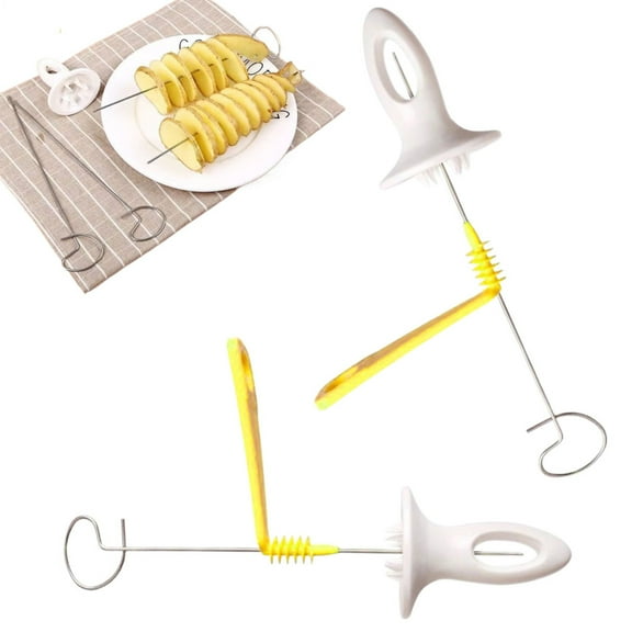 AOKAILA Spiral Cutter for Potatoes Spiralizer for Cucumber Slicing Household Multifunctional Spiral Cutter Tool for Vegetable Cucumber Carrot Fruit candid
