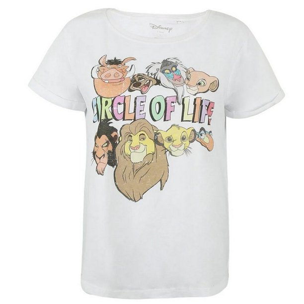 The Lion King - Camiseta Circle Of Life para Mujer (Blanco)
