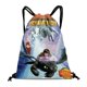thumbnail image 1 of Dragones: Carrera al Borde Mochila de Cuerdas para Deportes y Gimnasio, Bolsa de Cuerdas Resistente al Agua, Bolsa Cinch, 30×40cm, 1 of 6