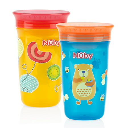 Nuby Wonder Cup Spoutless Sippy Cup - 2 pack (Best Spoutless Sippy Cup)