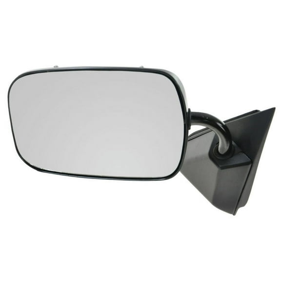 TRQ Black Manual Side View Mirror Driver Side Left LH for Chevy GMC Pickup Truck MRA05005 Fits select: 1988-2000 CHEVROLET GMT-400, 1995-1999 CHEVROLET TAHOE