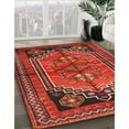 thumbnail image 2 of Ahgly Company Indoor Rectangle Traditional Sienna Brown Persian Area Rugs, 5' x 8', 2 of 6