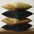 thumbnail image 4 of Black Pillow Covers 20x20 Set Of 4 Luxury Couch Throw Soft Decorative Modern Square Pillows Living Room Vintage Cushion, 4 of 8