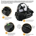 thumbnail image 4 of MotoCentric Gray Oxford Cloth Motorcycle Rear Seat Bag Waterproof for Motorcycle, 4 of 8