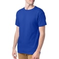 thumbnail image 2 of Hanes Mens ComfortSoft 4-Pack Crewneck T-Shirts, 3XL, Deep Royal, 2 of 6