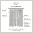 thumbnail image 7 of Exclusive Home Bella Sheer Tab Top Curtain Panel Pair, 54"x96", White, 7 of 7