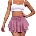 thumbnail image 4 of Kvture Women's Mini Skirt High Waisted Layered Ruffle Skirts Tiered Short Skirt Lingerie Y27K XL, 4 of 8