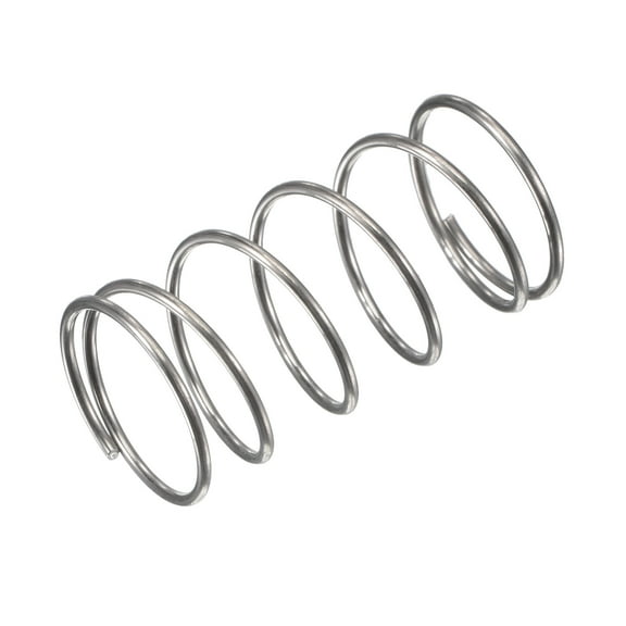 16mmx1mmx30mm 304 Stainless Steel Compression Spring 5.9N Load Capacity, 20pcs