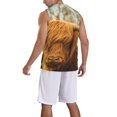thumbnail image 2 of Naloa Yak Basketball Jersey Reversible Men's Mesh Athletic Sports Shirts Training Practice S-4XL4X-Large, 2 of 6