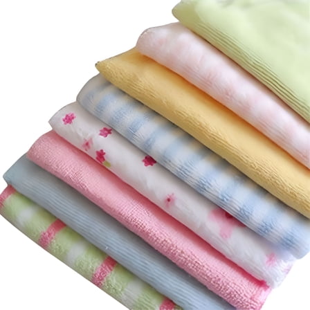 AUQ Baby Washcloths,Extra Soft and Ultra Absorbent Bath Cloth,Great Gifts for Newborn and Infants,8 Pack