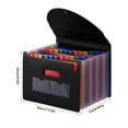 thumbnail image 4 of Vistreck 24 Pockets Expanding File Folder with Cover Accordian File Organizer A4 Letter Size Document Organizer Rainbow Color for Home Office School, 4 of 7