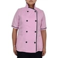 thumbnail image 4 of Filipina Chef Mujer Rosa Pastel Con Negro En Poliéster Mc, 4 of 5