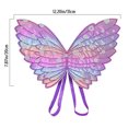 thumbnail image 4 of Conjunto de disfraz de hada princesa para niñas, Navidad, Halloween, con varita de estrella y mariposa colorida, fiesta de disfraces, 2 uds., 4 of 7