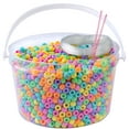 thumbnail image 5 of The Beadery - Kandi Kids Bucket, Confetti Multi - 1.5 Lbs Beads, Cord, Needles - 6500375, 5 of 6