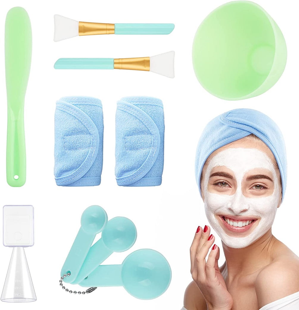 8 in 1 Mask Tool Mask Tool Mask Brush Makeup Headband Measuring Cup Measuring Spoon Mask Bowl